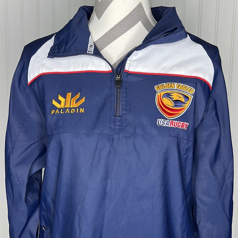NWT Pull Over 1/4 zip Jacket Golden Eagles USA Rugby Size Ladies 10